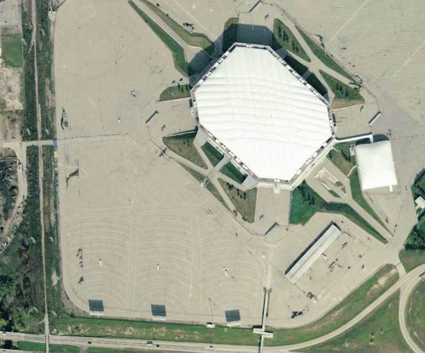 Silverdome Drive-In Theatre - Aerial